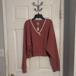 PINK Victoria's Secret V-Neck Sweater - Dusty Rose